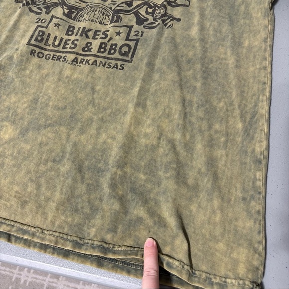 Harley Davidson Men's XL Short Sleeve T Shirt 2021 Skeleton Pig Trail Arkansas - Picture 8 of 8